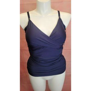 Calvin Klein Women's Swimwear Top Pink Size XL Tummy-Control Tankini $88  Blue